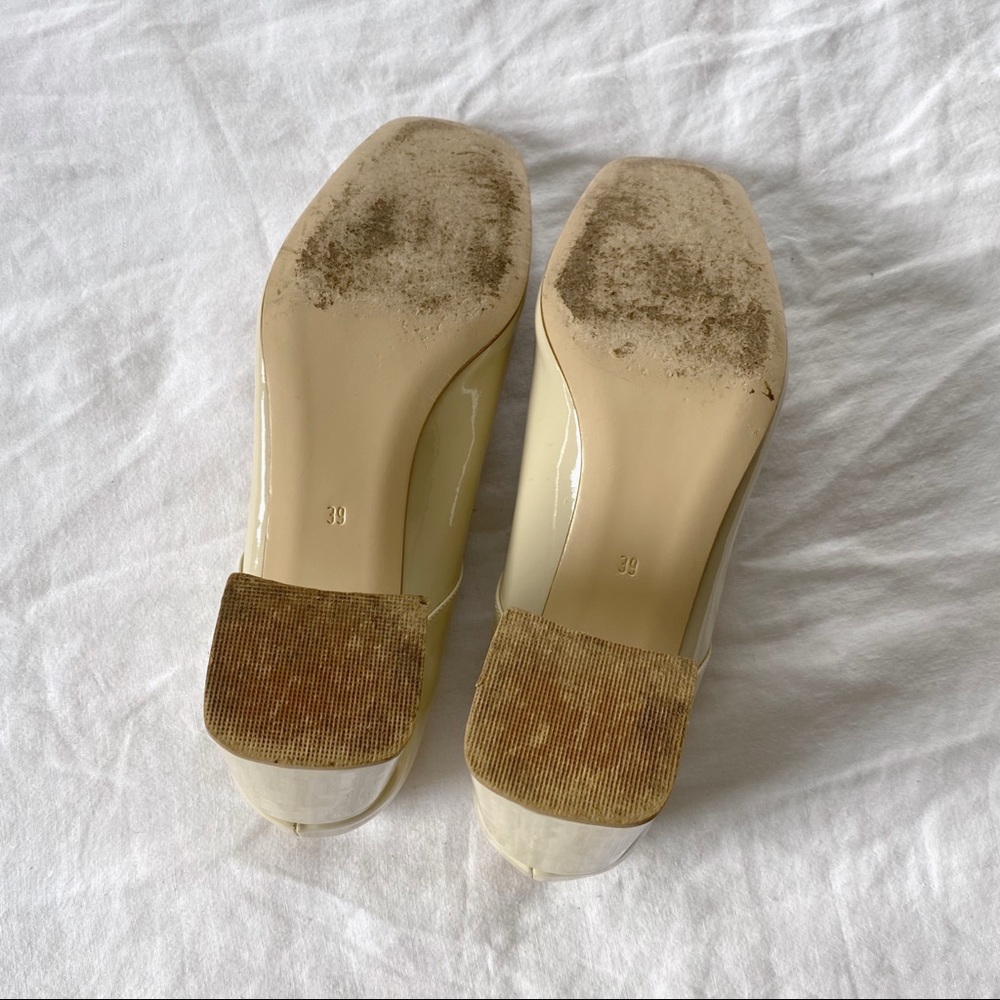 Maryam Nassir Zadeh Mary Jane Pumps in Beige Patent Leather / Size 39 - Picture 7 of 11